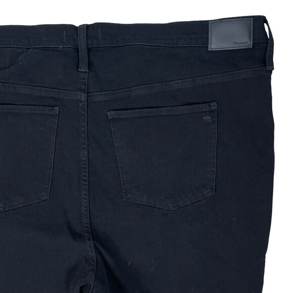 Madewell 10" High Rise Distressed Cropped Jegging Jeans Black Size 37 - Picture 9 of 12